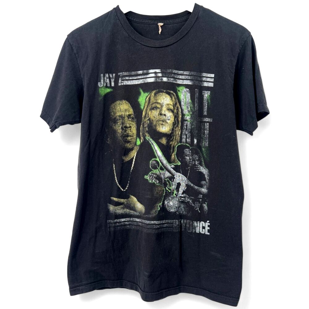 RARE Jay Z Beyonce | M | On the Run II 2018 Concert Tour Short Sleeve T-Shirt